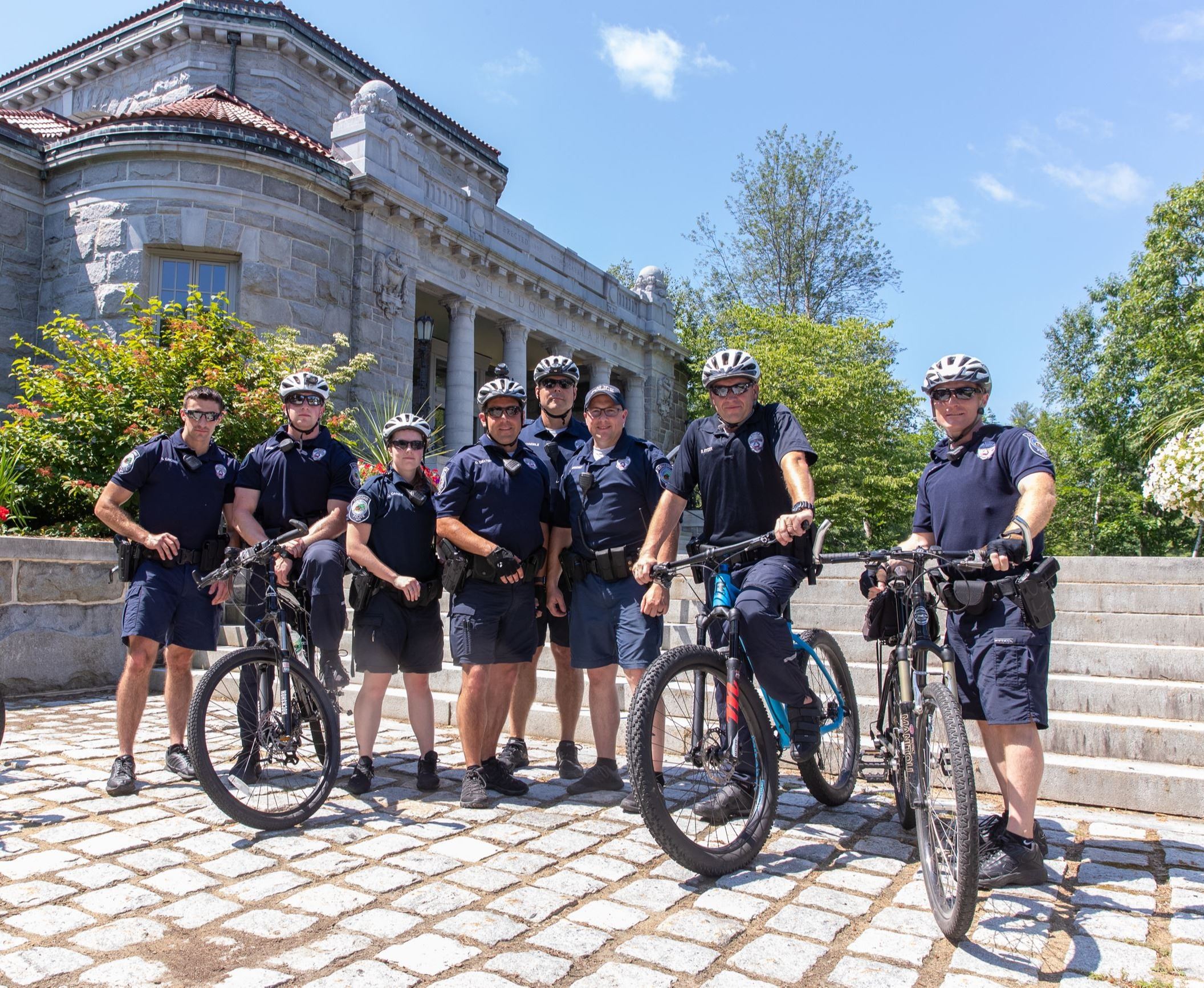 Police Mountain Bike Unit Group Photo