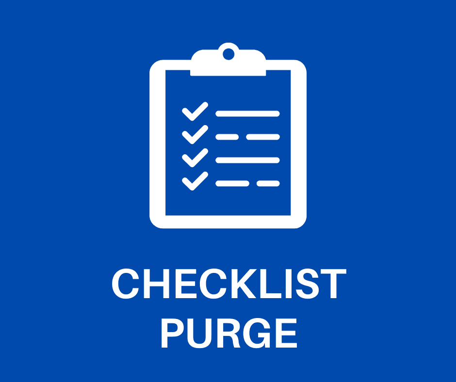 Checklist purge