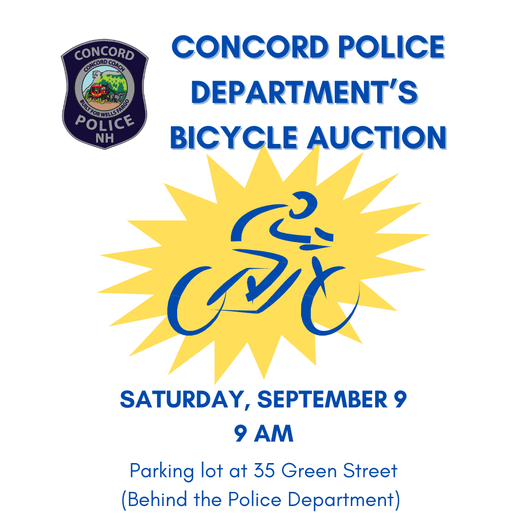 Concord Police Department Auction-Instagram Post