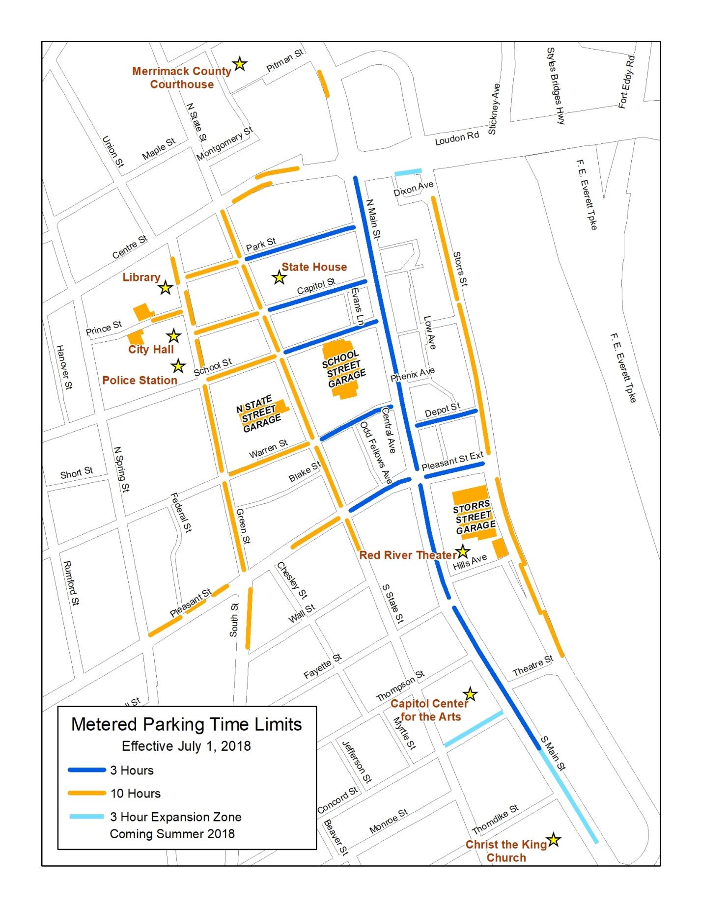 Downtown Parking Map