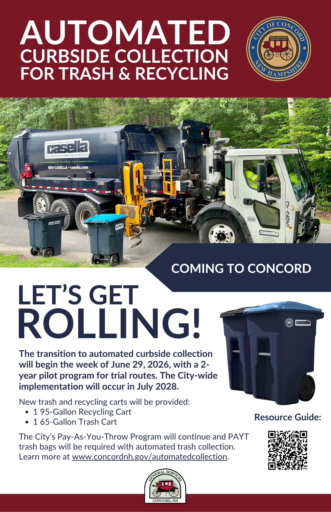 Flyer - Coming Soon - Automated Trash Collection