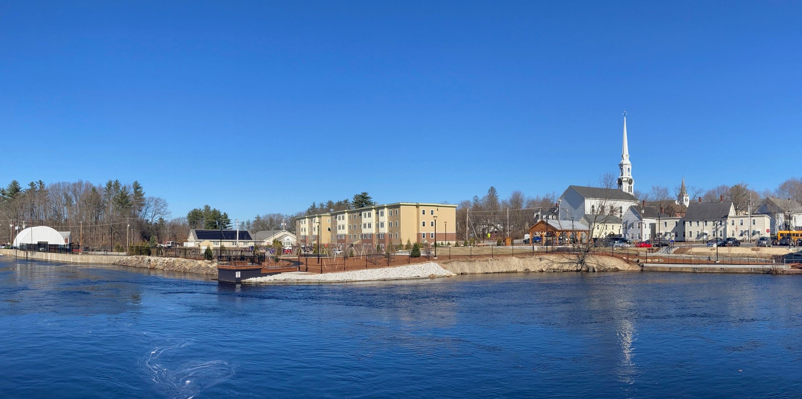 View of park from bridge